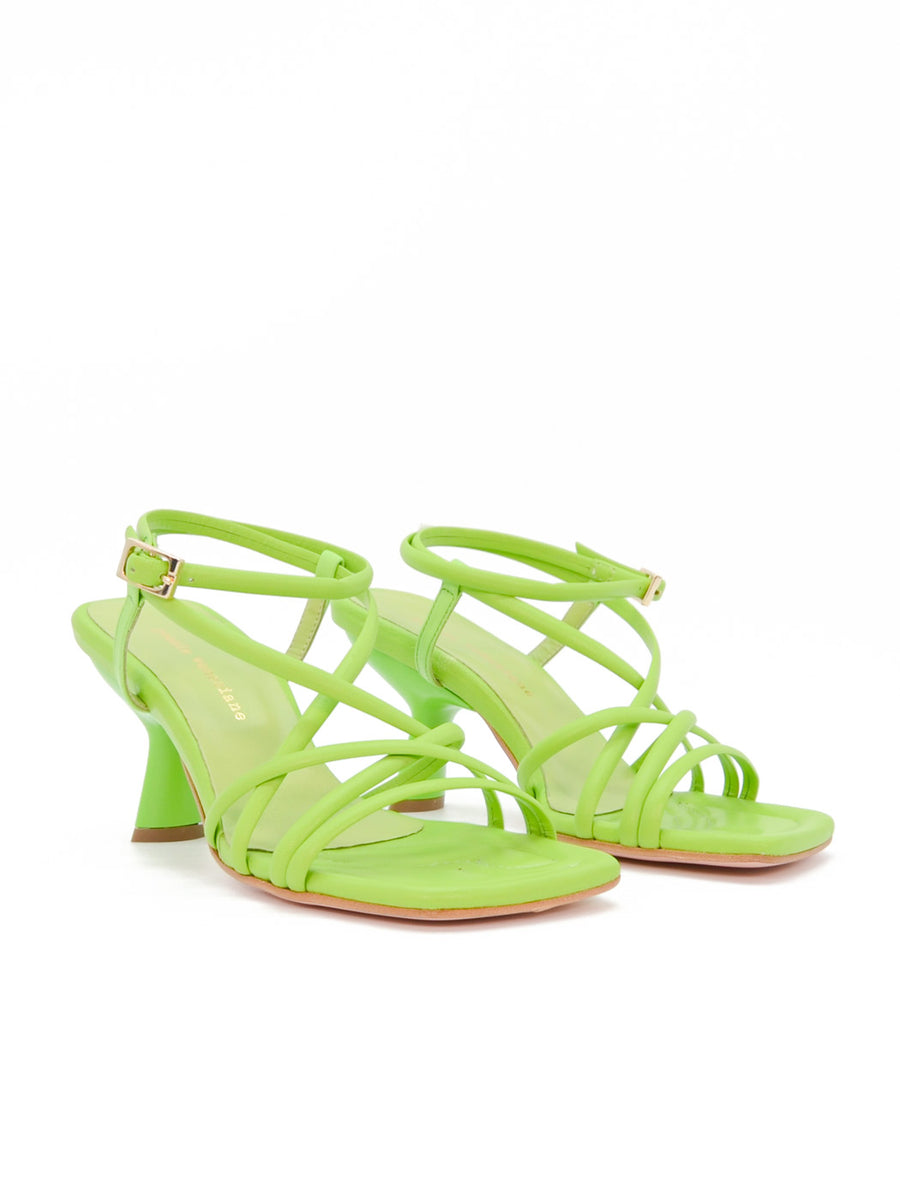 BVA86 LEATHER HEEL SANDALS