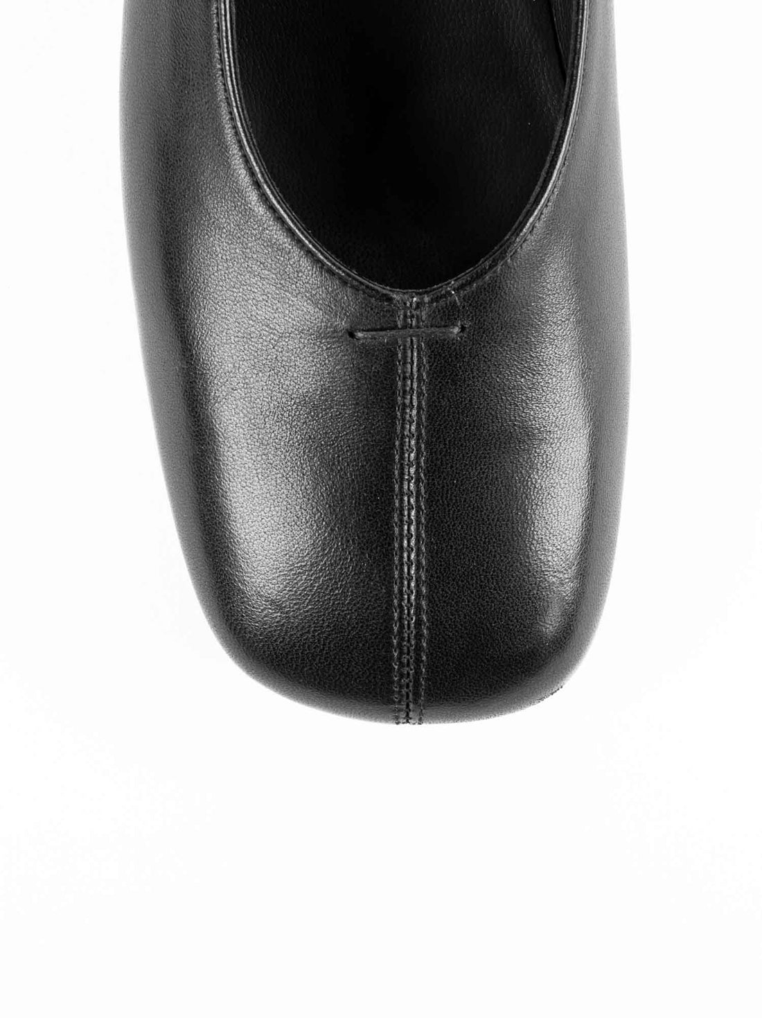 DB01 LEATHER HEEL BALLERINAS