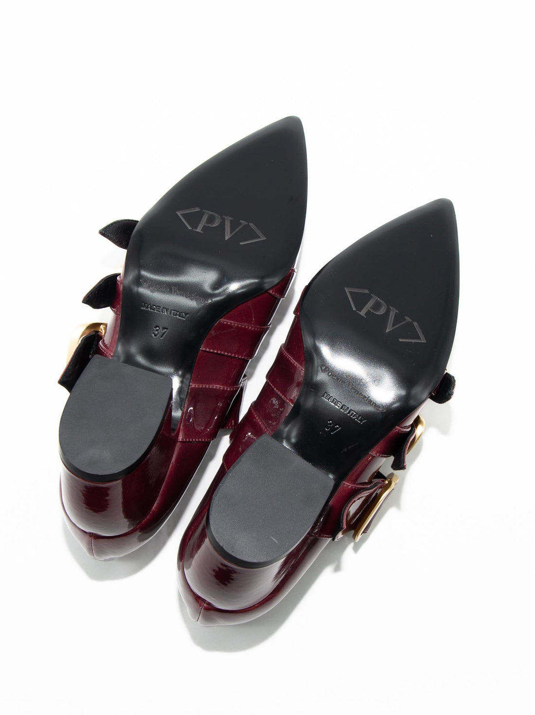 FRU03 PATENT LEATHER HEEL SHOES