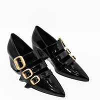 FRU03 PATENT LEATHER HEEL SHOES