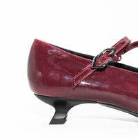 FT24 PATENT LEATHER HEEL SHOES