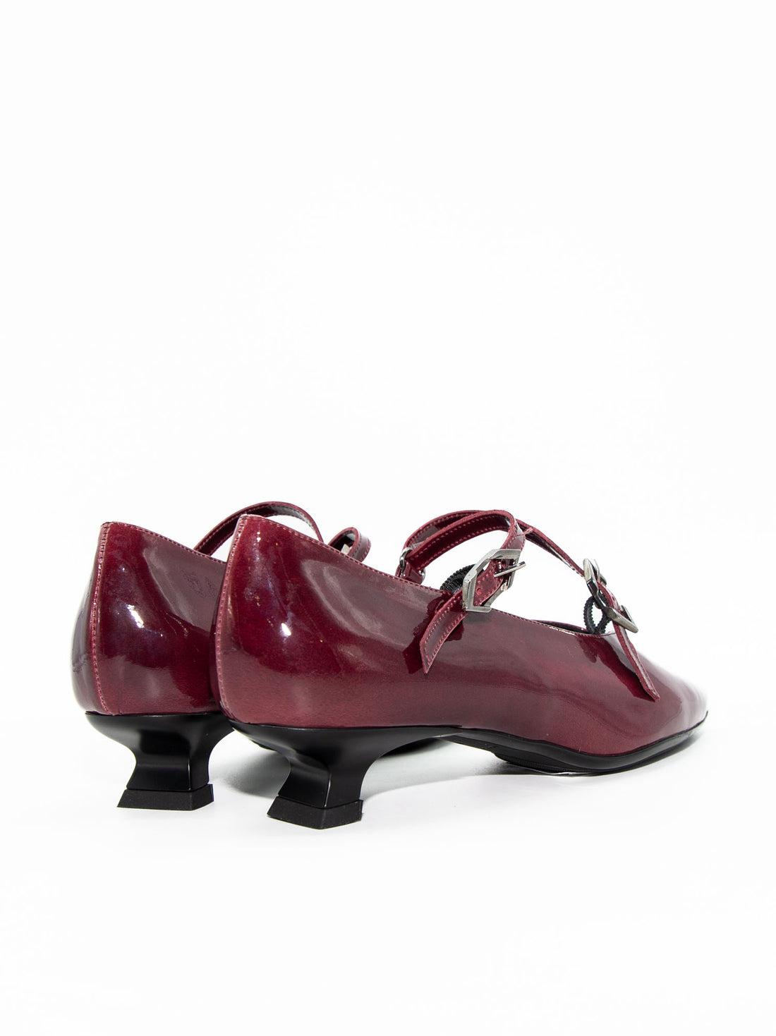 FT24 PATENT LEATHER HEEL SHOES