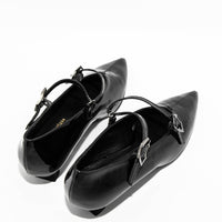 FT24 PATENT LEATHER HEEL SHOES