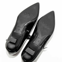 FT24 PATENT LEATHER HEEL SHOES