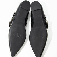 FZP25 LEATHER FLAT SHOES