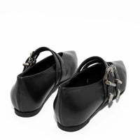 FZP25 LEATHER FLAT SHOES