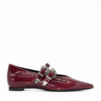 FZP25 PATENT LEATHER FLAT SHOES