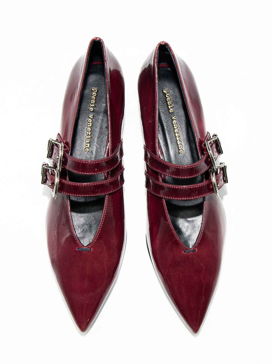 FZP25 PATENT LEATHER FLAT SHOES