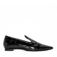 FZP28 CROCO-EMBOSSED LEATHER LOAFERS
