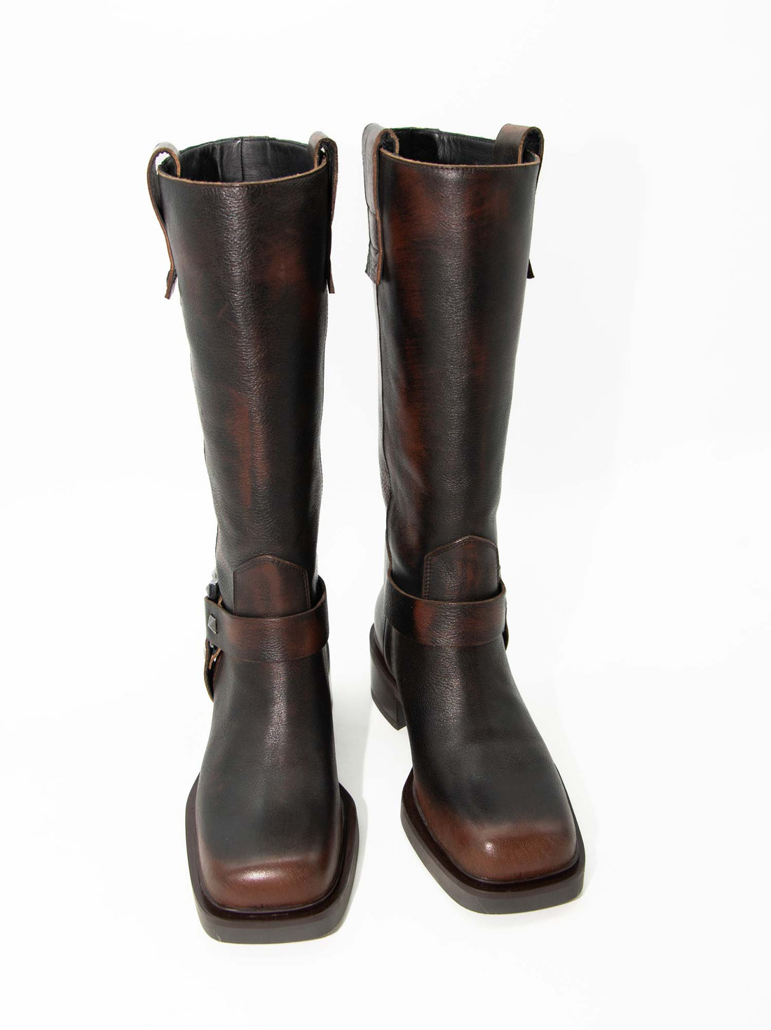 GAL12 LEATHER TALL BOOTS