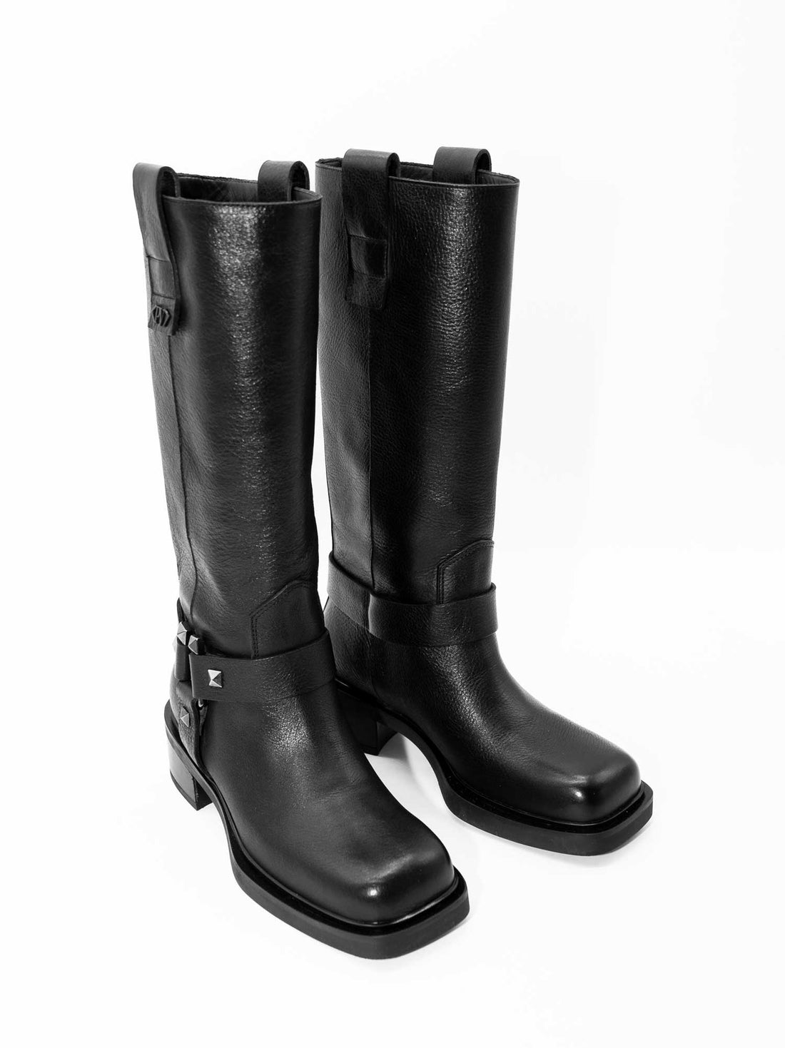 GAL12 LEATHER TALL BOOTS