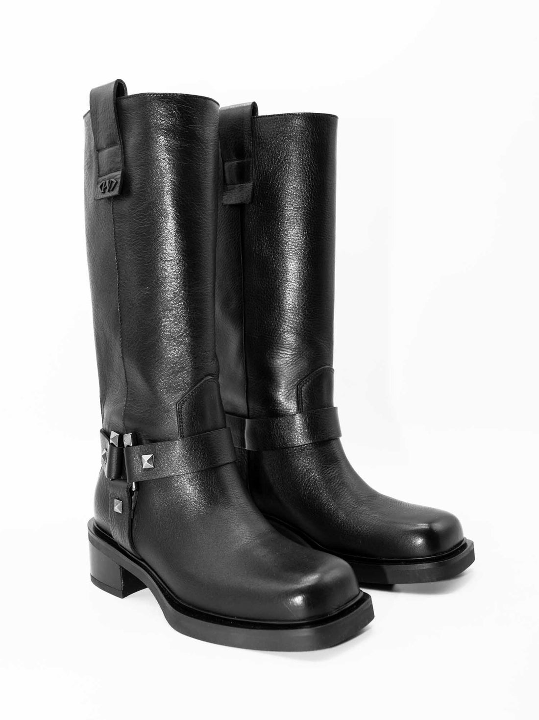 GAL12 LEATHER TALL BOOTS