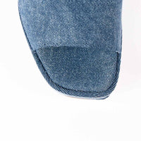 GVP68 DENIM PLATFORM MULES