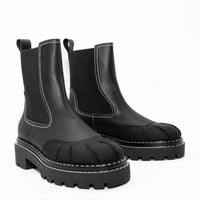 JBF1 LEATHER CHELSEA ANKLE BOOTS