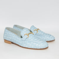 JJA40N WOVEN LEATHER LOAFERS