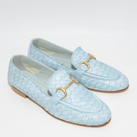 JJA40N WOVEN LEATHER LOAFERS