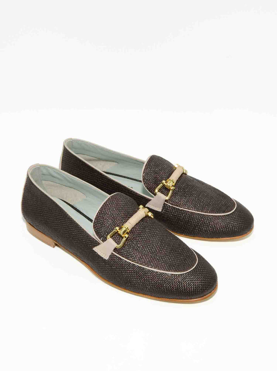 JJA8 RAFIA LOAFERS