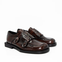 JMAZ25 BRUSHED LEATHER LOAFERS