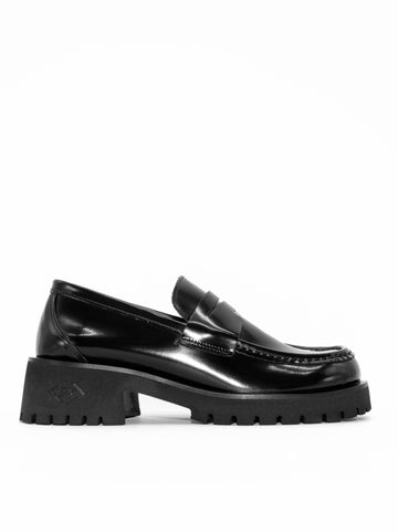 JMC41N BRUSHED LEATHER LOAFERS