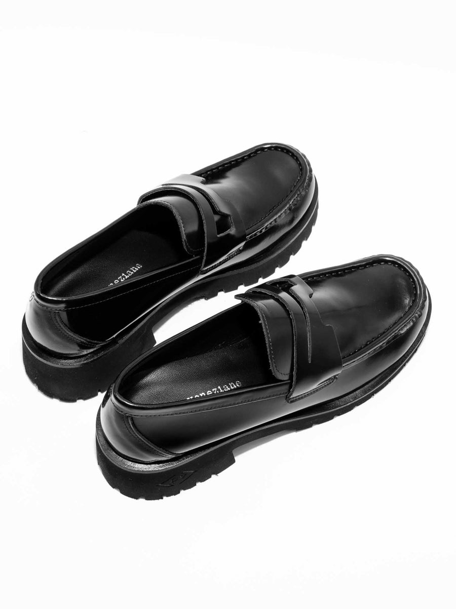 JMC41N BRUSHED LEATHER LOAFERS