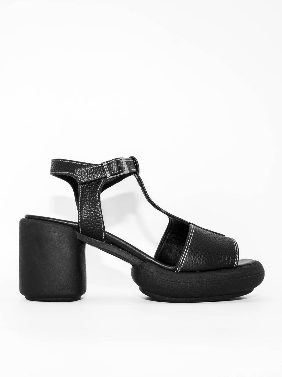 JPC03 LEATHER HEEL SANDALS