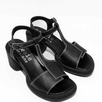 JPC03 LEATHER HEEL SANDALS