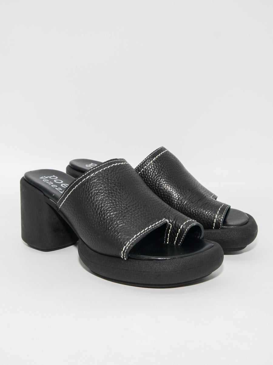 JPC05 LEATHER HEEL MULES