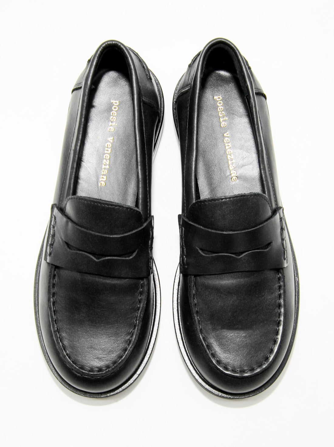 JPG30Q VINTAGE-EFFECT LEATHER LOAFERS