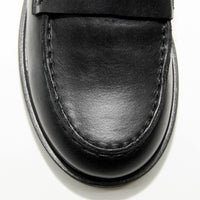 JPG30Q VINTAGE-EFFECT LEATHER LOAFERS