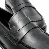 JPG30Q VINTAGE-EFFECT LEATHER LOAFERS