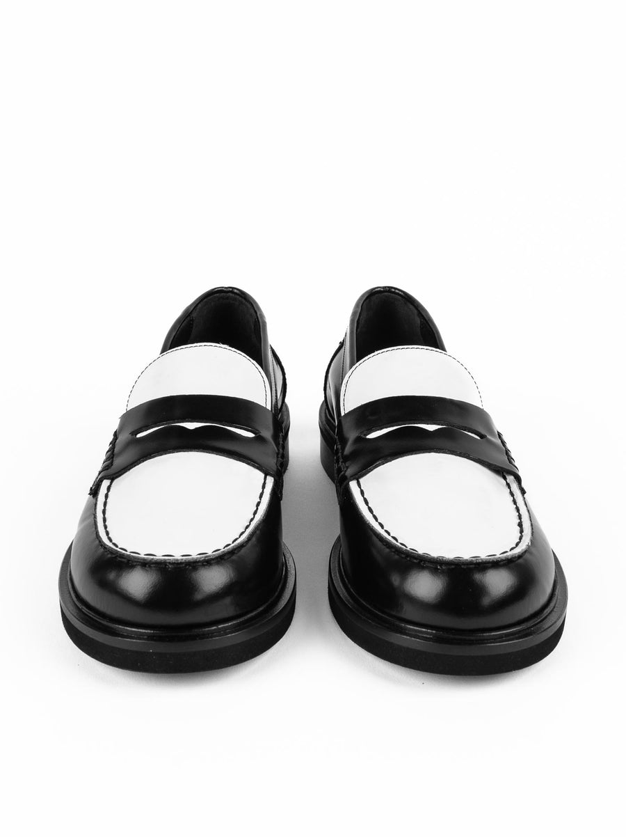 JPG30Q BRUSHED LEATHER LOAFERS