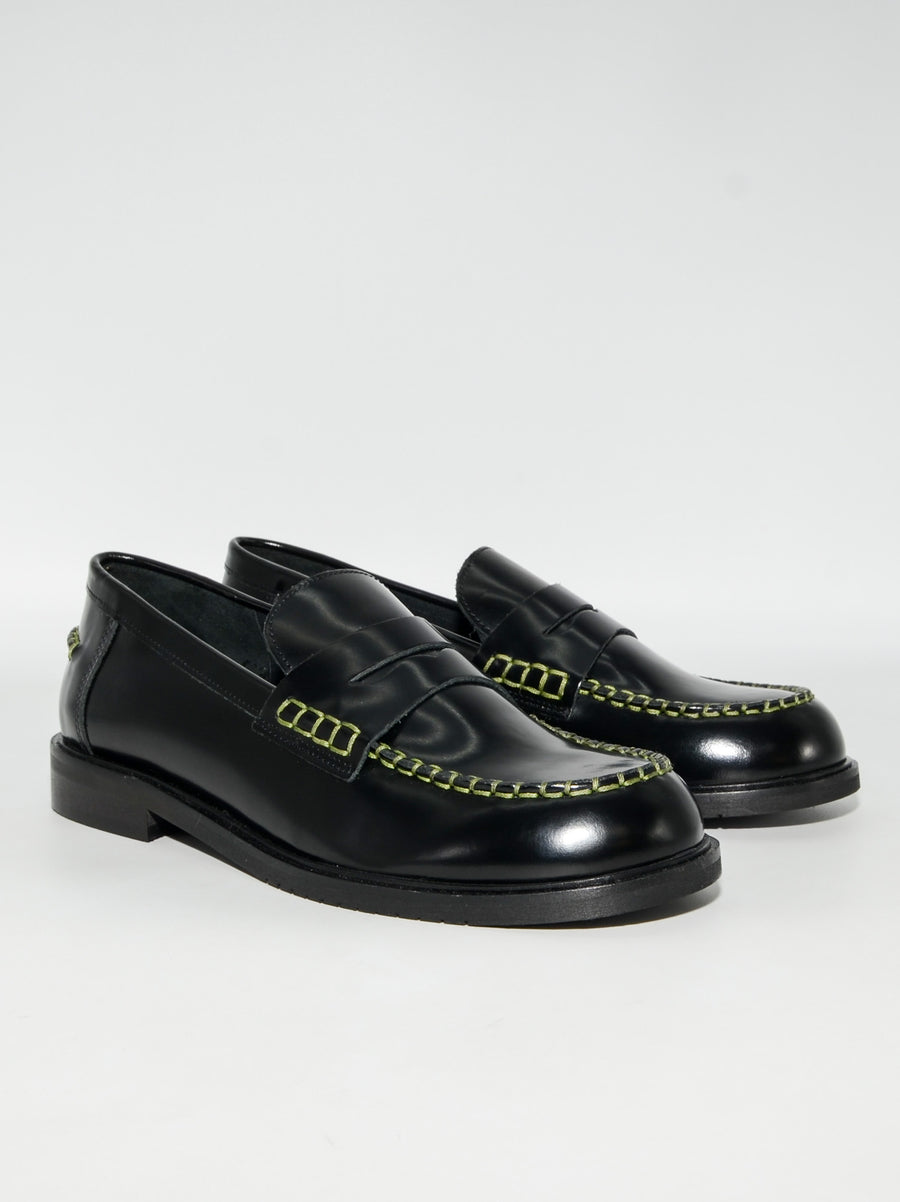 JPG40NEW BRUSHED LEATHER LOAFERS