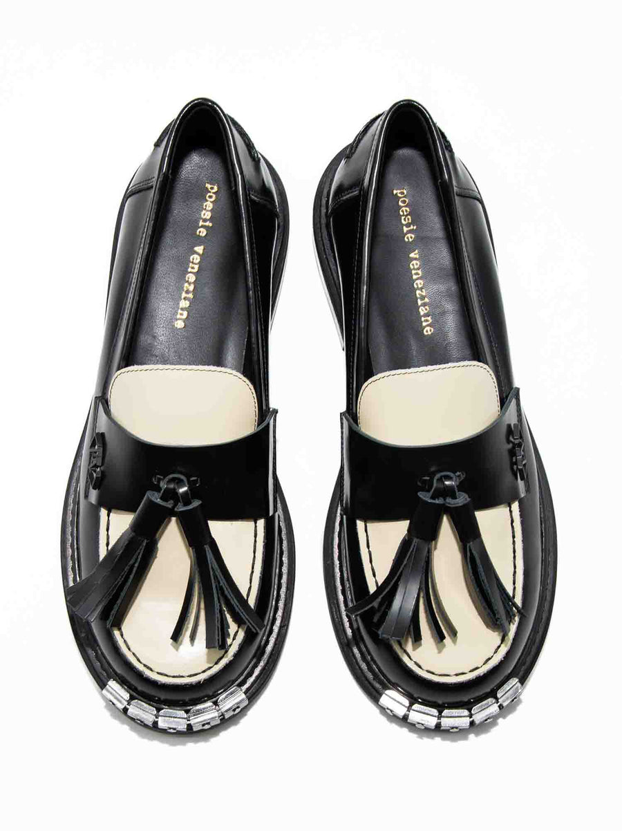 JPGH24 BRUSHED LEATHER LOAFERS