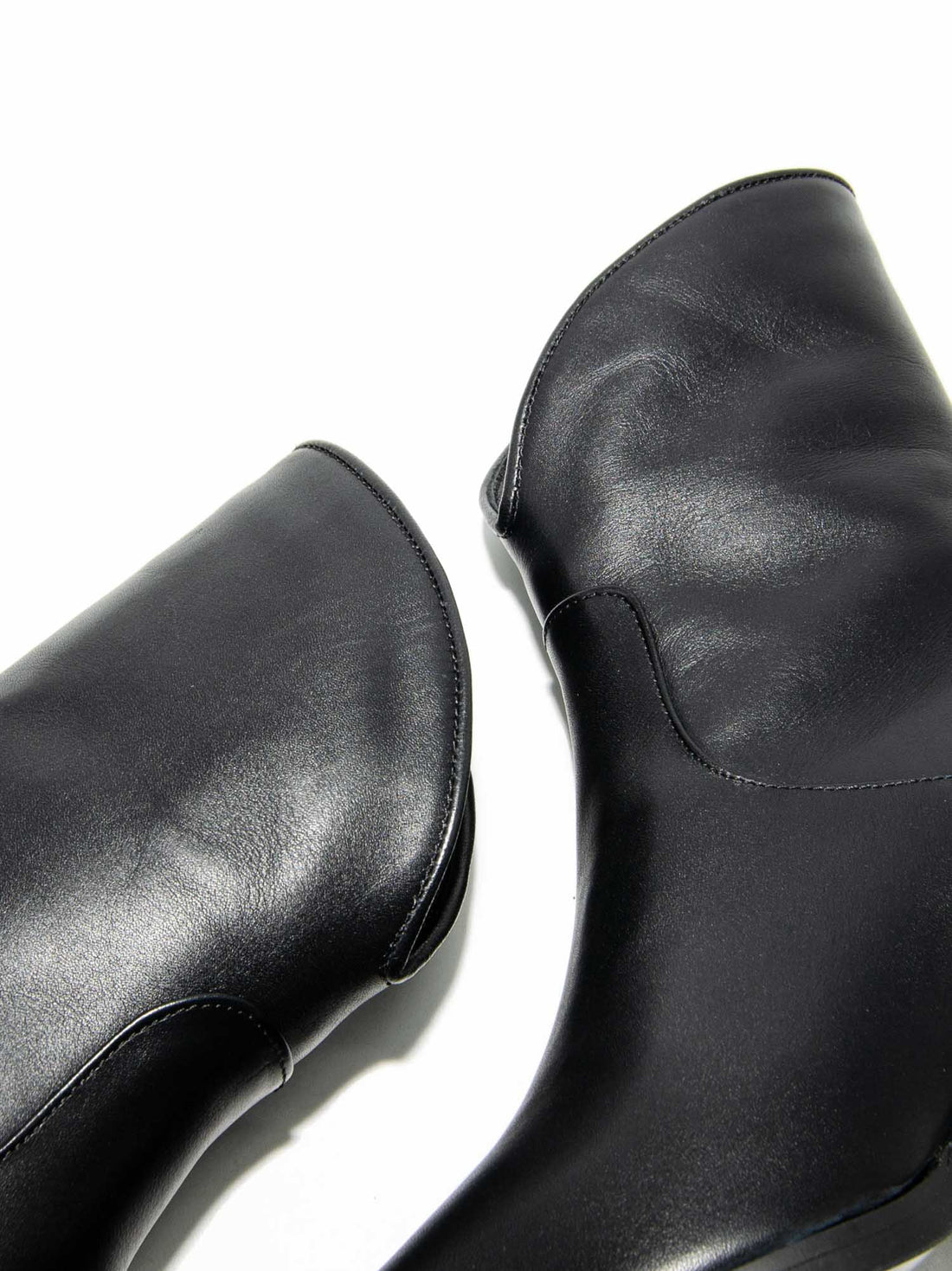 LUZ08 LEATHER HEEL ANKLE BOOTS