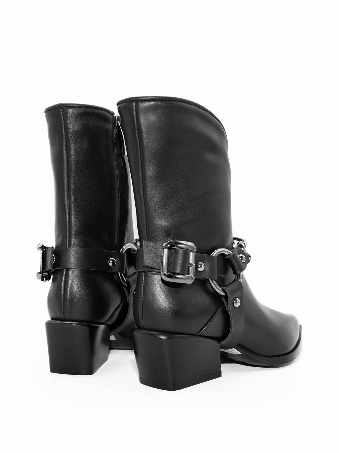 LUZ10 LEATHER HEEL ANKLE BOOTS