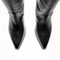 LUZ12 LEATHER HEEL TALL BOOTS