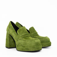 MCA22 SUEDE PLATFORM LOAFERS