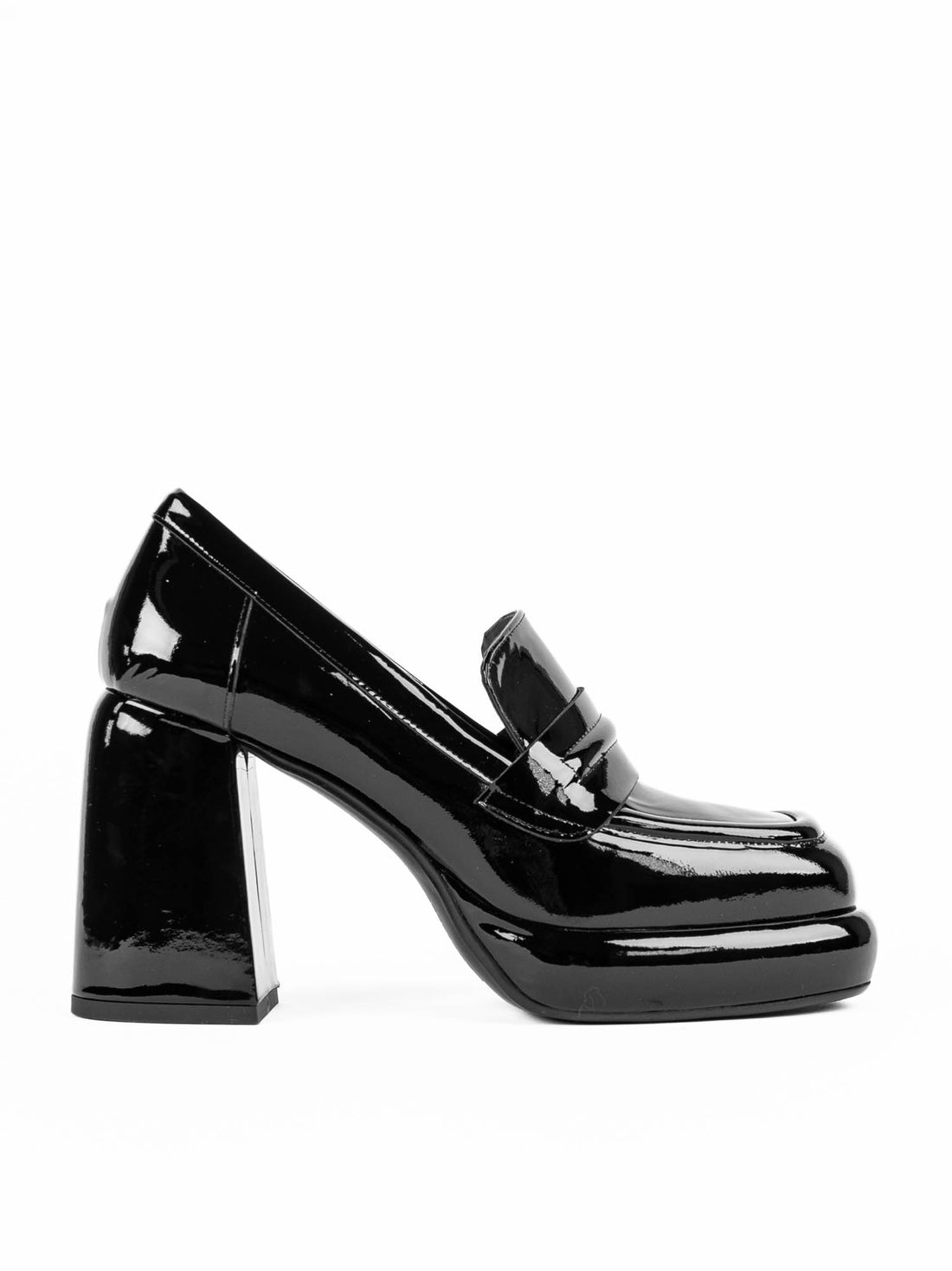 MCA22 PATENT LEATHER PLATFORM LOAFERS