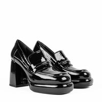 MCA22 PATENT LEATHER PLATFORM LOAFERS