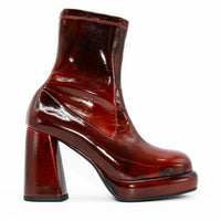 MCC26 FAUX-LEATHER HEEL ANKLE BOOTS