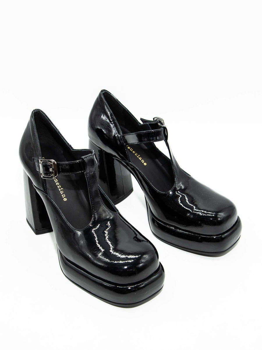 MCC28 PATENT LEATHER PLATFORM PUMPS