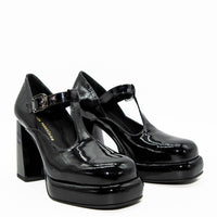 MCC28 PATENT LEATHER PLATFORM PUMPS