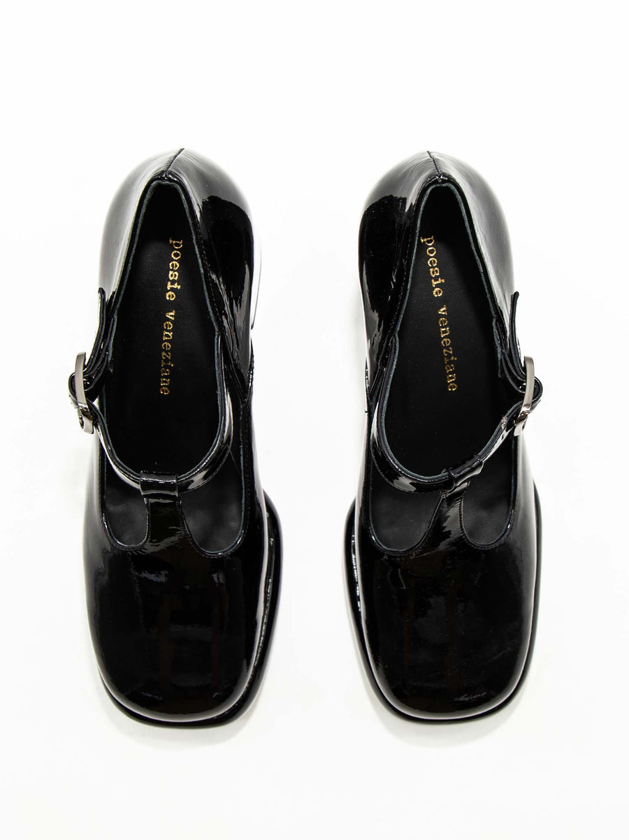 MCC28 PATENT LEATHER PLATFORM PUMPS