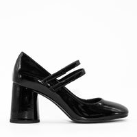 MHV25 PATENT LEATHER HEEL PUMPS