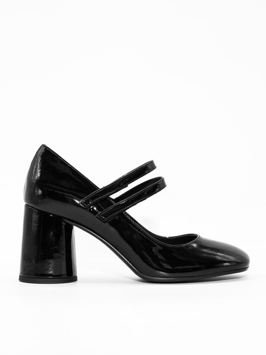 MHV25 PATENT LEATHER HEEL PUMPS