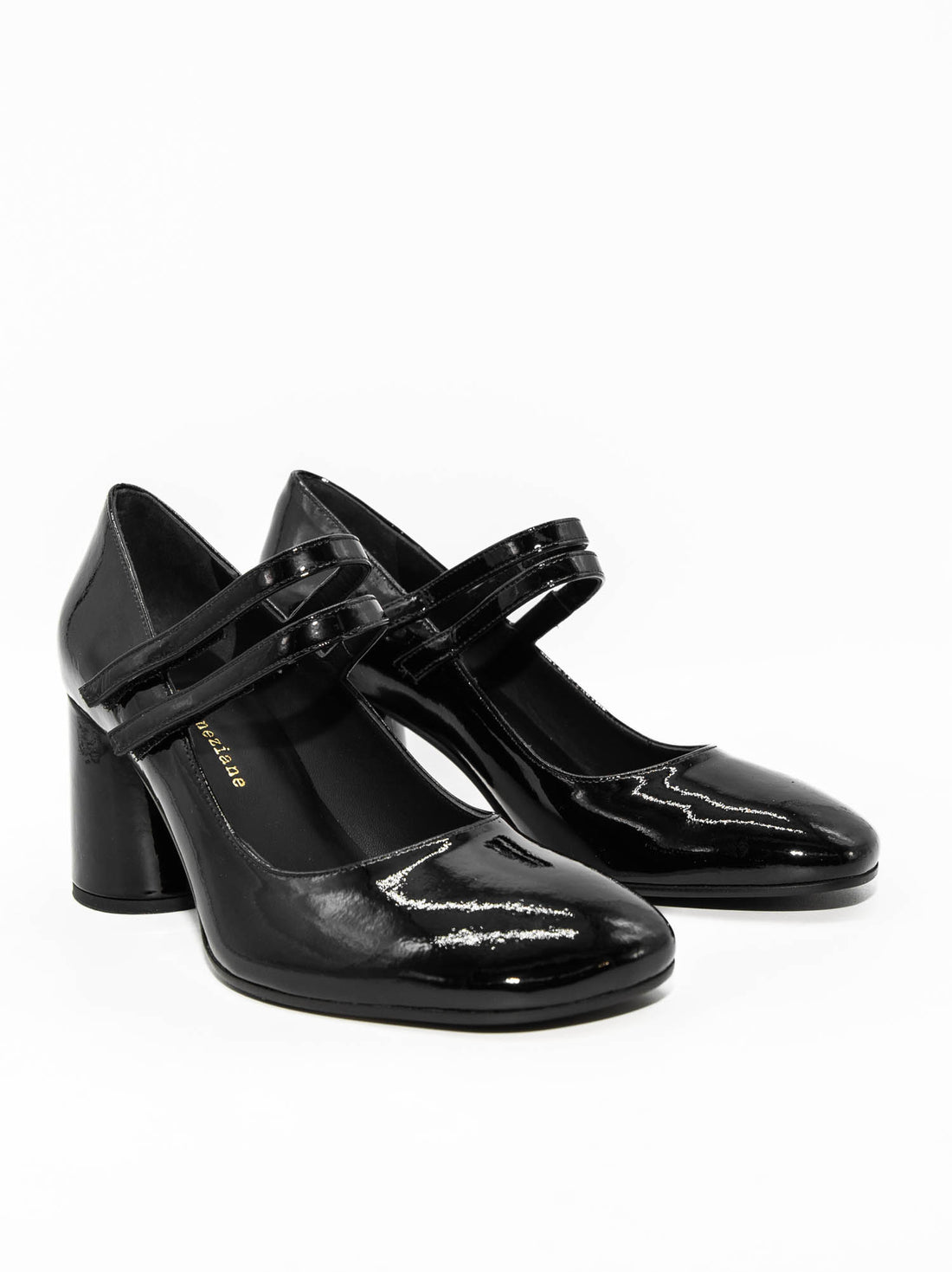 MHV25 PATENT LEATHER HEEL PUMPS