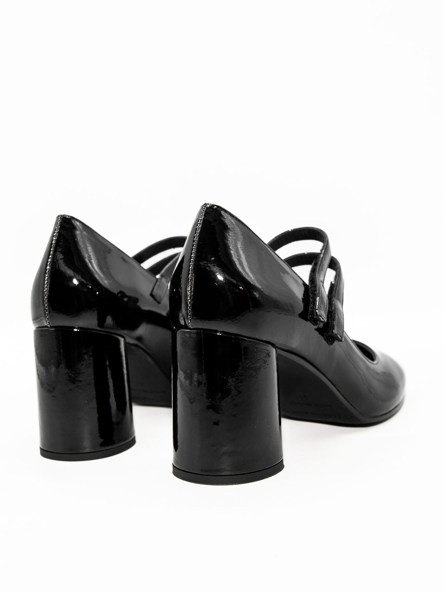 MHV25 PATENT LEATHER HEEL PUMPS