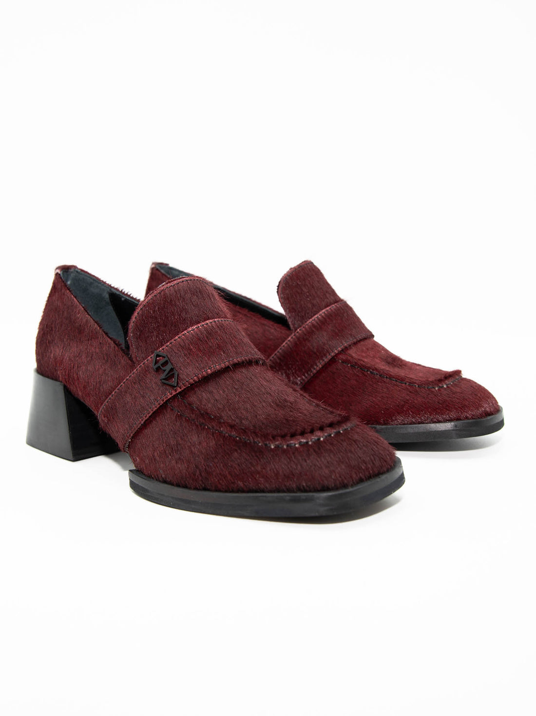 MISV06 PONY SKIN HEEL LOAFERS