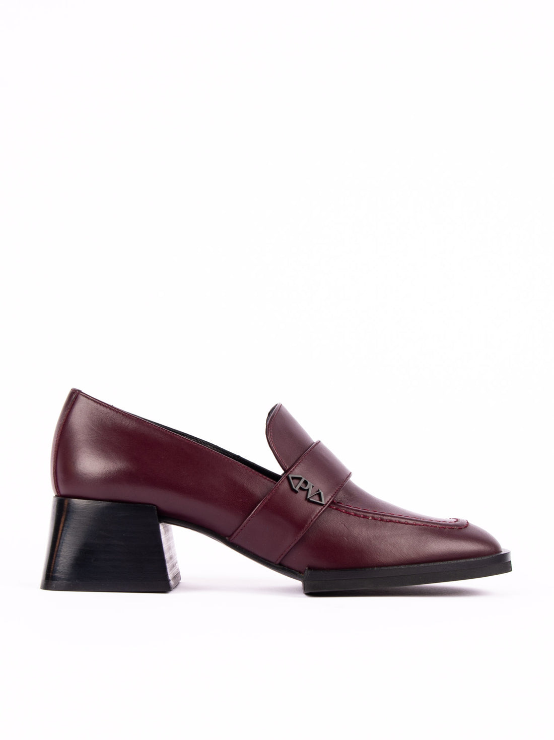 MISV06 LEATHER HEEL LOAFERS