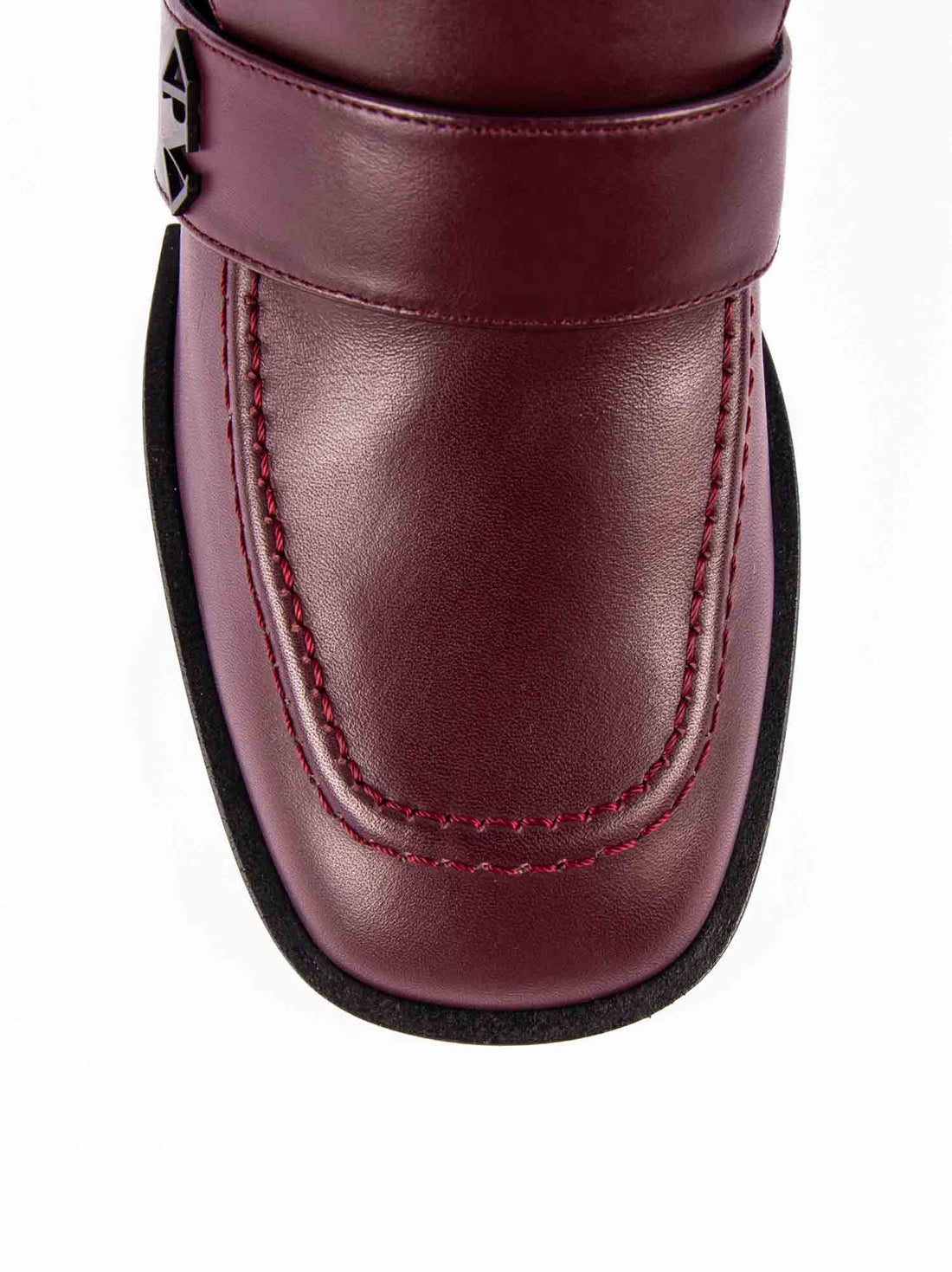 MISV06 LEATHER HEEL LOAFERS